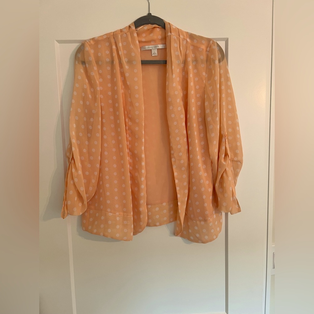 Lauren Conrad polka dot relaxed blazer